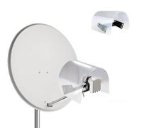 ZEHNDER LNB - Tapa de protección contra la intemperie para 2 LNBs, LMB de protección contra la intemperie, protección contra el granizo, nieve, lluvia, LMB