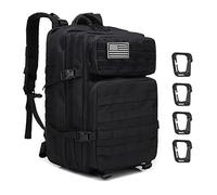 ZEHNHASE Mochila Táctica Impermeable 45L Gran Capacidad Nylon 600D Múltiples Bolsillos para Senderismo Acampada, Montañismo, Caza, Aire Libre Ciclismo y más