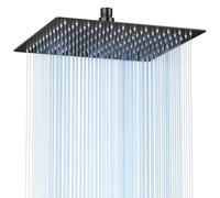 Zehnschön Cabezal de Ducha de Lluvia 12" (30 cm) - Acero Inoxidable, Alta Presión, Ultrafino, Giratorio 360° -Cuadrado Gran Ducha de Lujo para Experiencia de Spa, Fácil Instalación