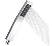 Zehnschön Ducha de Mano de Alta Presión - Cabezal de Ducha de Acero Inoxidable 304 con Boquillas de Silicona Autolimpiables - Ducha de 1 Función para Baño en Casa