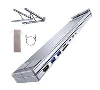 ZEID Civilizek 8-in-1 USB-C Laptop Stand, Civilizek Laptops Stands, Upliftjoys Portable Adjustable Flat Laptop Docking Station Stand