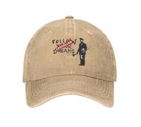 ZEIGDCYOV Banksy Sigue Tus sueños Gorra de béisbol grafitis con Pintor Gorra Vaquera desgastada Gorra Casual para Correr al Aire Libre