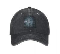 ZEIGDCYOV Gojiras Música Gorras de béisbol Heavy Metal para Hombres Denim Desgastado Gorra de Sol Golf para Correr al Aire Libre Cascos de Pelo no Estructurados Gorra de Pelo