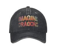 ZEIGDCYOV Gorras de béisbol de Imagine Dragons Loom Álbum Banda Música Vaquera Clásica Outdoor All Seasons Travel Snapback Ajustable Gorra Snapback