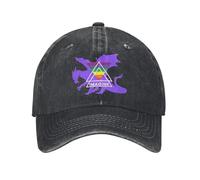 ZEIGDCYOV Gorras de béisbol Vintage Retro Imagine Dragons World Tour Cabezas de Vaquero desgastadas para Hombres Gira para Viajes al Aire Libre