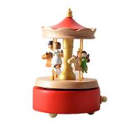 ZEIHAOWAN Mecanismo Caja Musical de Madera Novelty Mejor Regalo y Decoraciones Music Box,Estudiantes Cumpleaños, Navidad, Acción de Gracias,Niños,etc,Suerte Regalo Sorpresa!(Merry-go-Round Familiar)