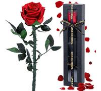 Zeihoo Rosa Eterna Regalos para Mama, Día de la Madre Regalo, Flores Preservadas Regalo Mama, Rosa Natural Preservada con Tallo, Flores Regalo, para Mamá, Mujeres, Ella, Esposa, su Novia