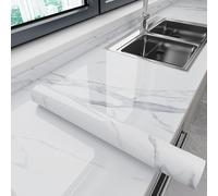 Zeihyeurus Paneles De Pared con DiseñO De MáRmol,Azulejos Adhesivos Cocina,Cocina Papel Pintado Marmol,Papel Adhesivo para Muebles,öLbestäNdig,Impermeable,para Armario,Puerta,Armario