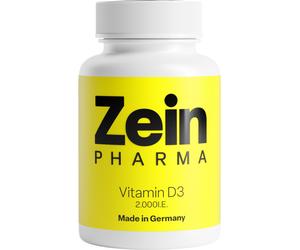 ZeinPharma Suplemento alimenticio con vitamina D3, 2000 UI, para el sistema inmunitario 90 caps.