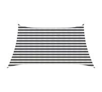 Zeiquah Toldo antracita blanco 4 x 2 m HDPE protección UV permeable al agua para jardín, terraza, balcón, cenador, protección solar, diseño robusto para exteriores