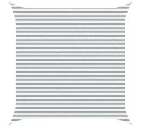 Zeiquah Toldo de 4 x 4 m de 100% poliéster Oxford, resistente a los rayos UV y al agua, para balcón, terraza, jardín, cenador, protección solar y cortavientos, en color gris claro y blanco
