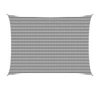 Zeiquah Toldo de color antracita, blanco, 5 x 6 m, HDPE, protección UV, resistente a la intemperie, resistente al viento, balcón, terraza, jardín, cenador, para exteriores