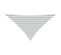 Zeiquah Toldo de color gris claro y blanco, 2,5 x 2,5 x 3,5 m, resistente a los rayos UV, para terraza, balcón, jardín, cenador, dispensador de sombra con anillas en D de acero inoxidable y fácil