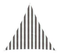 Zeiquah Toldo gris claro y blanco, 2 x 2 x 2 m, HDPE, protección UV, protección contra el viento, para terraza, jardín, balcón, cenador