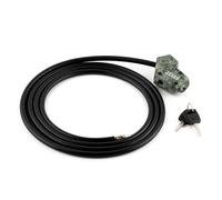 ZEISS Candado de cable con llave, cierre diferente, con llave, protección antirrobo para cámara de caza ZEISS Secacam, cuerda de acero resistente a la intemperie, incluye 2 llaves, se puede cerrar y