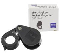 ZEISS Lupa Plegable D40 Negra, Aumento 10x, Lupa de Diamante, edición Limitada en Negro