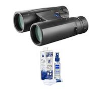 Zeiss Prismáticos Terra HD de 8 x 42 (negro) con kit de limpieza de lentes Zeiss (2 artículos)