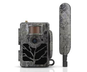 Zeiss Secacam 5 Wide-Angle 100° | Cámara de Caza Profesional 4G con Detección de Movimiento, Tarjeta SIM, Tránsmision a App Móvil en Tiempo Real y Reconocimiento IA - Cámara Camuflada 12MP Resistente