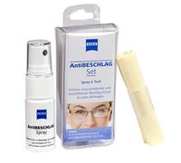 ZEISS Set antivaho (spray de 15 ml + paño), protección eficaz contra el empañamiento de las gafas