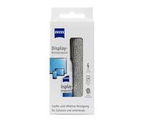 Zeiss Spray limpiador de pantalla con 120 ml de contenido, incluye un paño de microfibra para una limpieza segura y eficaz de superficies ópticas, sin alcohol, antiestático, 606243, color blanco