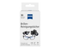 ZEISS Toallitas de limpieza de gafas con alcohol 30 unidades para una limpieza suave y profunda de tus gafas. Cada paño se empaqueta individualmente. Ideal para viajes o viajes