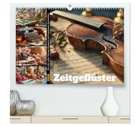 Zeitgeflüster (hochwertiger Premium Wandkalender 2026 DIN A2 quer), Kunstdruck in Hochglanz: Ein nostalgischer Kalender voller poetischer Stillleben ... vergilbten Briefen, Kameras und Blumen.