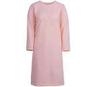 Zeitlos - Camisón de manga larga Lilly con diseño de mezcla de puntos y bordado, albaricoque, XXL