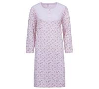 Zeitlos Camisón de Noche para Mujer de Manga Larga con Botones de Dos Ramas M-6XL con Detalle de Botones, Rosa., 5XL