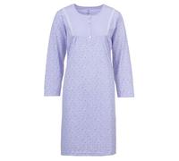 Zeitlos Camisón Mujer Manga Larga Margarita Encaje Romántico Estampado Floral M-6XL, Color lila., L