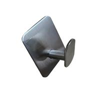 Zeiwohndc 4 ganchos de baño portátiles resistentes de acero inoxidable para toallas, abrigos, cocina, solución de almacenamiento