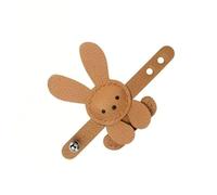 Zeiwohndc Abalorio para bolso de conejos para bolsos, accesorios, dijes de cuero de moda, llaveros de coche, accesorios, marrón claro