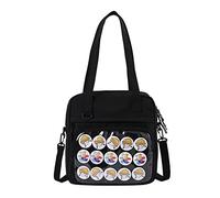 Zeiwohndc Bolso cruzado para mujer para exteriores y niñas, de PVC transparente, con ventana, de lona de moda, para mujer, bandolera, para niña, Black