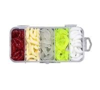 Zeiwohndc Cebos de pesca suaves y realistas, varios estilos, movimientos naturales para lanzar técnicas de pesca de fondo de arrastre, cebos de pesca en agua dulce y salada