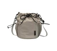 Zeiwohndc Elegante bolsa cruzada redonda práctica de nailon con diseño de bolsa de hombro para uso diario 2025 práctica bolsa de hombro de nailon, Gray, One Size