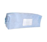 Zeiwohndc Japanese Styles - Estuche de pana de gran capacidad, para suministros de regreso a clases, bolsa de pana de gran capacidad, azul claro