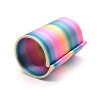 Zeiwohndc Rodillo de lona impreso que ahorra espacio para creación de arte, longitud ajustable, diseño de metal con cierre de marco de arte ajustable