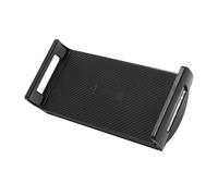 Zeiwohndc Soporte de piso para tableta, antideslizante, almohadilla de silicona, doble clip, soportes de repuesto para reposacabezas de coche de instalación sencilla