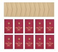 Zeizafa 10Pcs 2025 Spring Festival Card with Envelope 2025 Year of The Snake Greeting Card for Men Women Spring Festival Supply Cartoon Cards