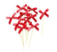 Zeizafa 10pcs Creative Bowknot Cupcake Toppers for Birthday and Bridal Showers Romance Themed Party Cake Decorations Birthday Cakes Decoration