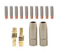 Zeizafa 14 boquillas de protección de revestimiento resistente al calor 15AK para soldar, sin aire, para pistolas, máquinas de protección