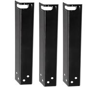 Zeizafa 3 placas de calor de acero inoxidable con revestimiento esmaltado para calefacción uniforme y protección contra llamas, accesorios de barbacoa al aire libre