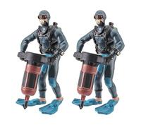 Zeizafa Adorno De Agua Artificial para Buzo Refugio De Criatura Seguro En Miniatura para Hábitat Ambiente Acuario Hideou