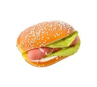 Zeizafa Artificial Hamburger Bread Models Food Model Restaurant Display Props Suitable for Creative Homes and Party Decorations Restaurant Display Props