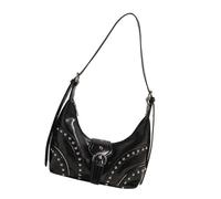 Zeizafa Bolso De Hombro Para Mujer Bolso Cruzado De Para Axila Bolso De De PU Dumplings Con Tachuelas Desplazamientos Diarios Bandolera De De Pu Para Mujer Hombro Con Tachuelas Dumplings De