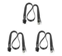 Zeizafa Cable De Alimentación PCIe De 8 Pines De Diseños Planos para Un Suministro Estable. Los Diseños Semiacabados Simplifican Proceso De Instalación PCIe.