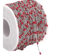 Zeizafa Cadena De Cuentas Acero Inoxidable 2M Collar Joyería Suministros para Manualidades Collar Ajustable Suministros para Fabricación Joyas