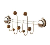 Zeizafa Door Mounted Clothes Coat Hook Suction Cup Rack for Kitchen or Bathroom Hanging Space Saving Bedroom Robe Hanger Suction Shelf for Towels Utensils Clothes