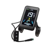 Zeizafa Electric Bike LCD Display 24V 36V 48V 5Pin Water Resistant Connector Panel Screen for Handlebar Vehicle Data Monitoring Multifunction LED Digital Dashboard