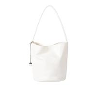 Zeizafa Korean Styles Retro Soft Leather Bucket Bag Large Capacity Shoulder Bags PU Handbag For Women Casual And Everyday Use Fashion Women's Bag, beige