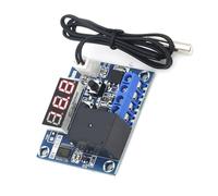 Zeizafa LED Digital Display Temperature Control Switching Module Waterproof Probe Adjustable Setting Compact Design 12V Power High Precise LED Digital Temperature Controller